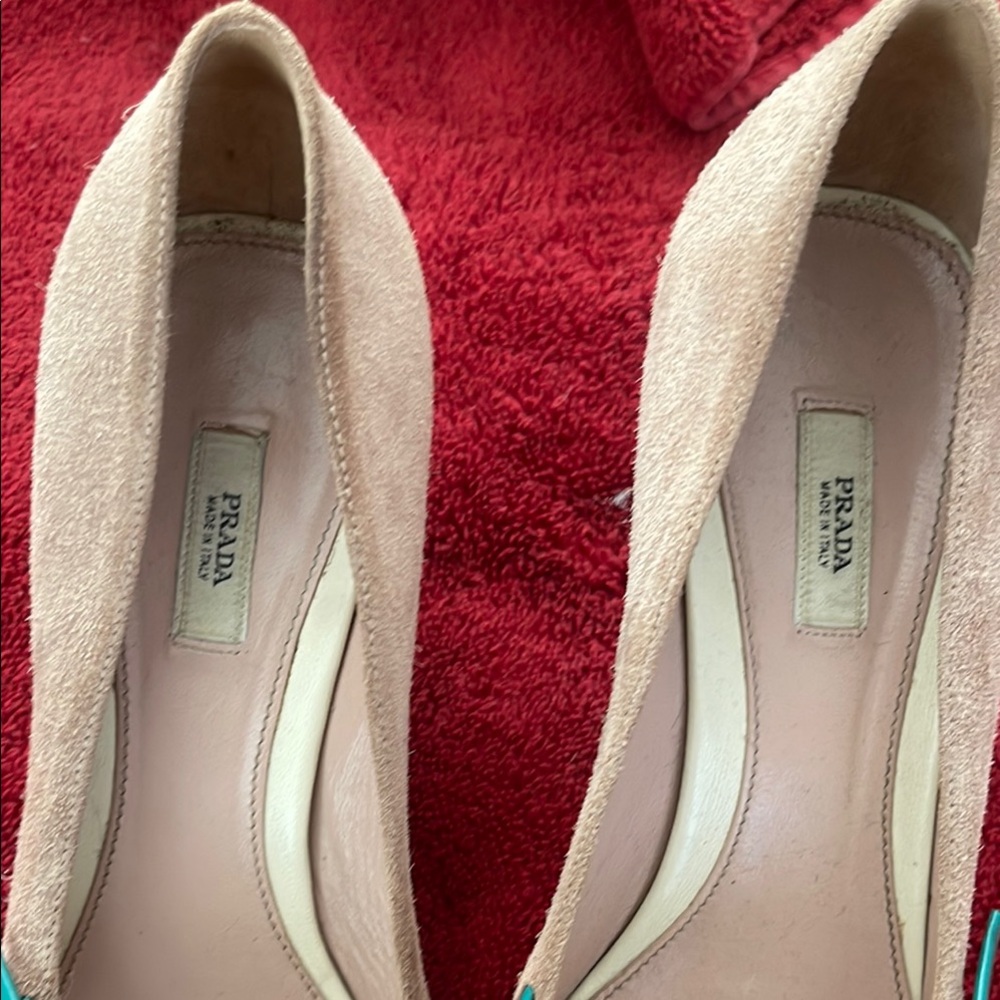 Prada Multicolor Suede Women's Pumps - Picture 4 of 5